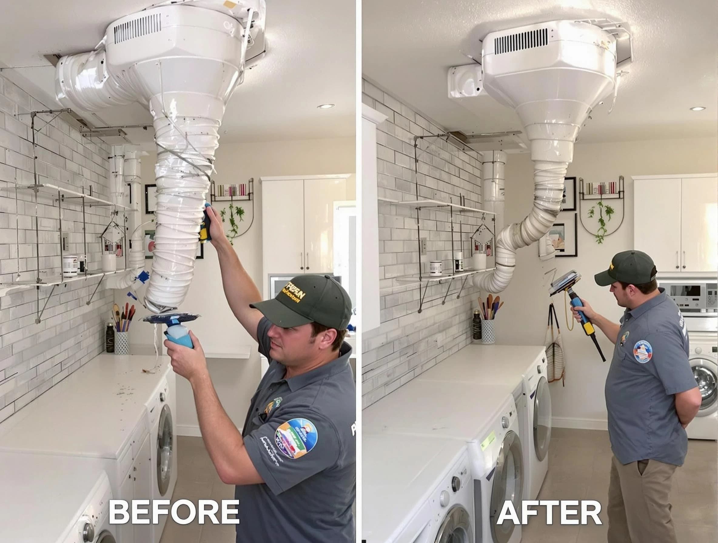 Professional dryer exhaust vent cleaning by Rostraver Dryer Vent Cleaning in Rostraver