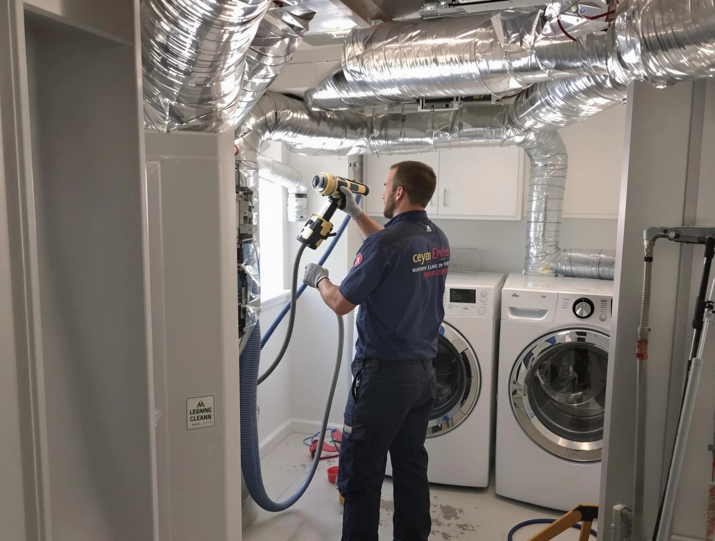 Rostraver Dryer Vent Cleaning specialist using advanced equipment for thorough duct cleaning in Rostraver
