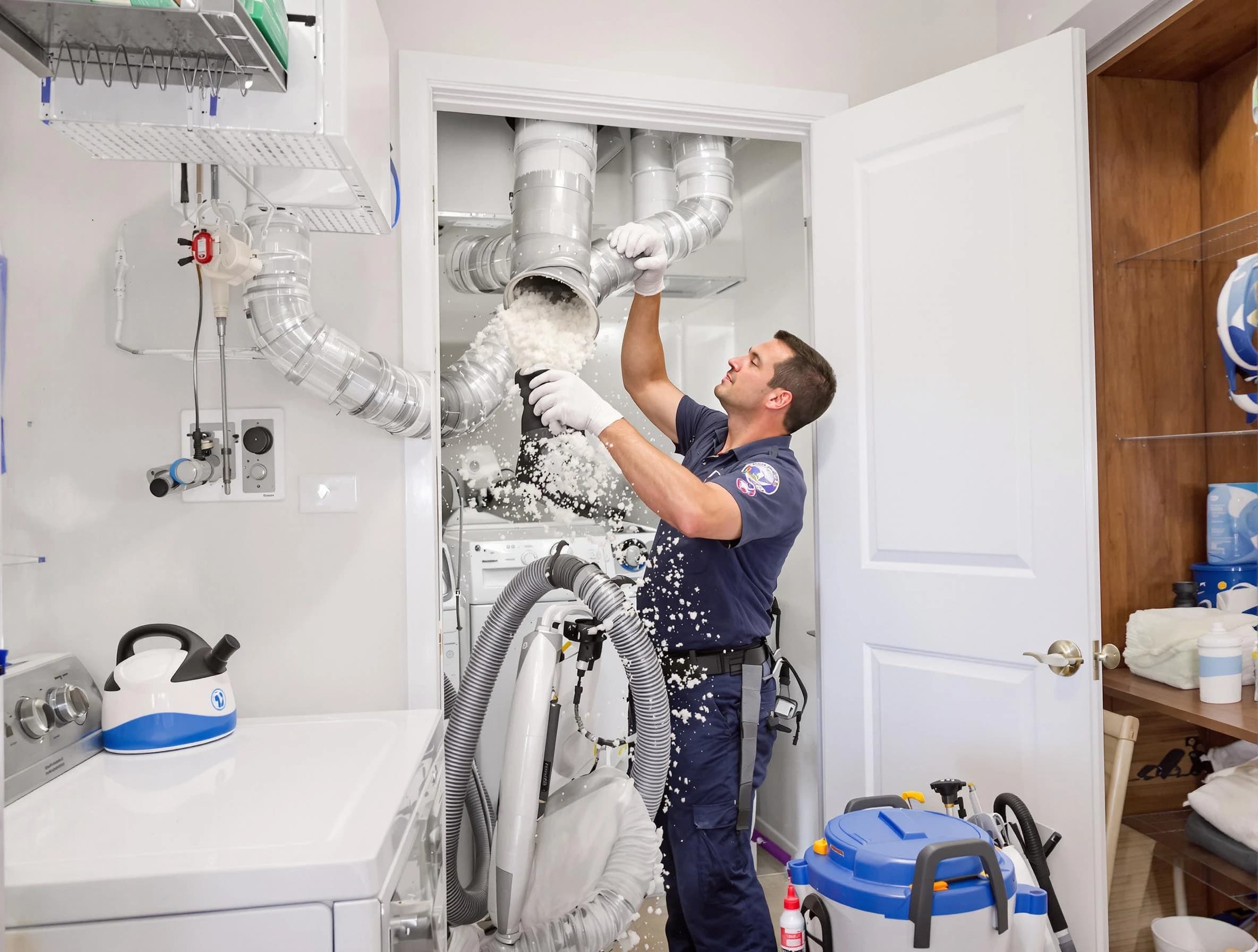 Rostraver Dryer Vent Cleaning technician delivering thorough residential dryer vent cleaning service in Rostraver