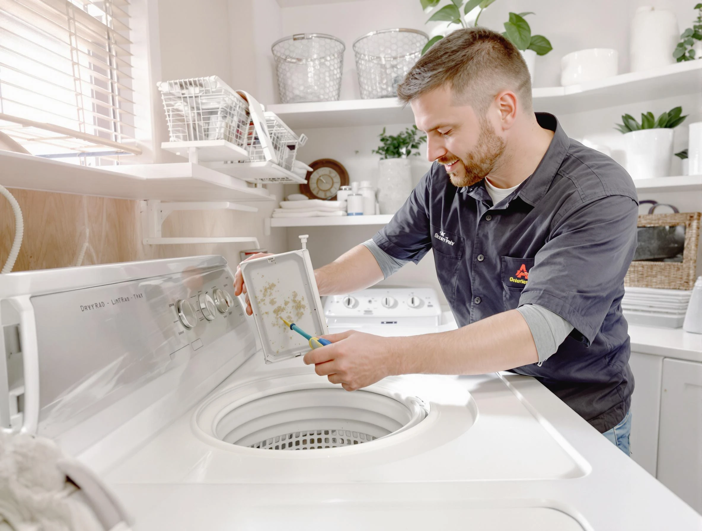 Cleaning Dryer Lint Trap in Carroll, PA