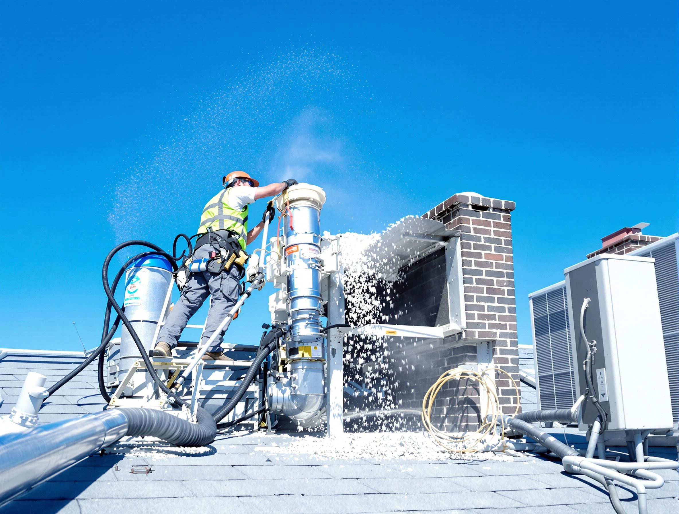 Expert roof dryer vent cleaning by Rostraver Dryer Vent Cleaning in Rostraver